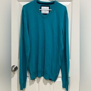 Aéropostale Teal V-Neck PULLOVER Sweater MENS PREPPY, IVY LEAGUE, Y2K SIZE M